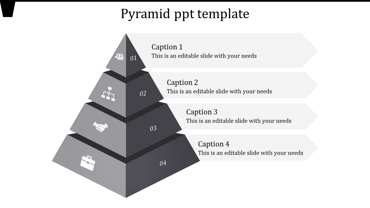 pyramid ppt template-pyramid ppt template-gray